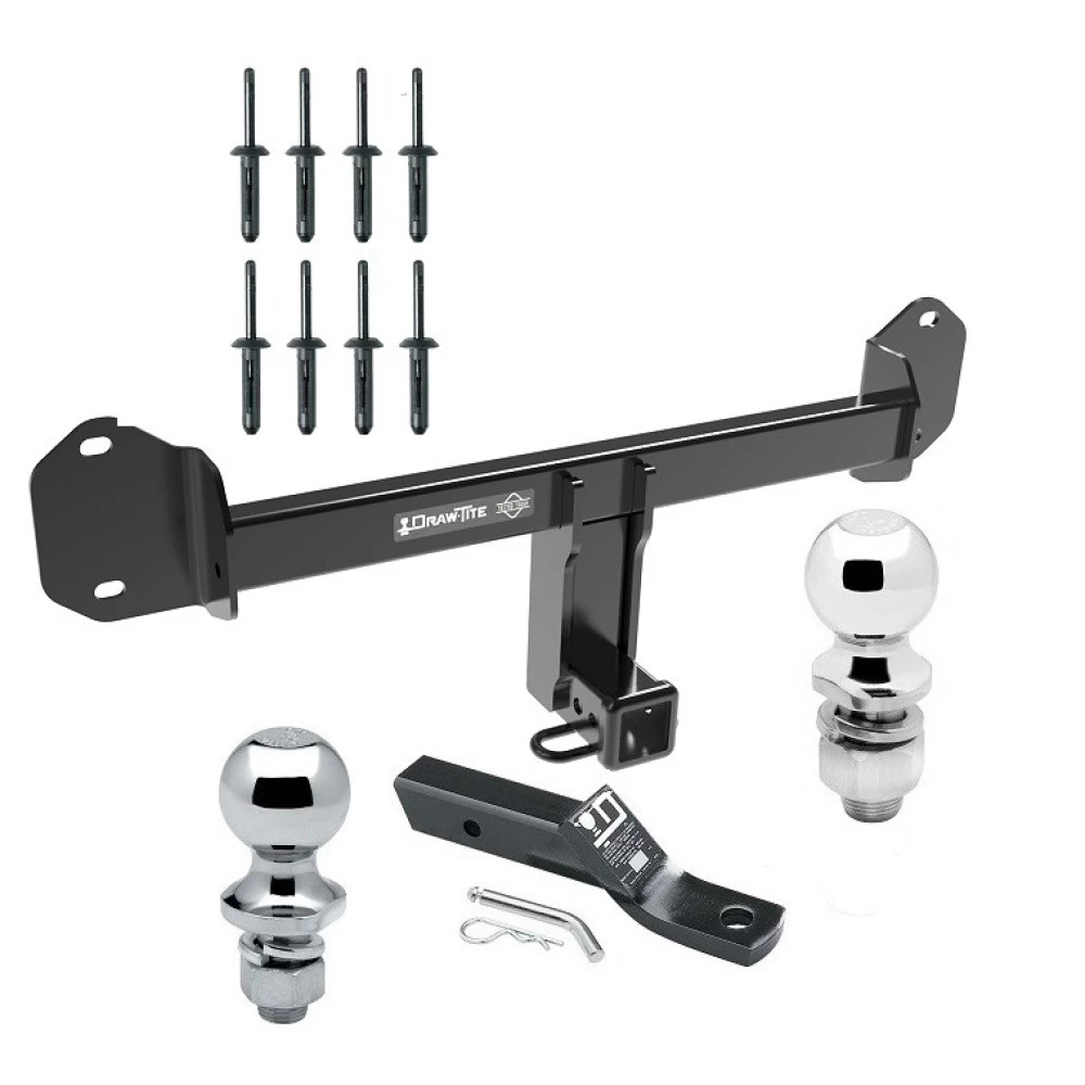 Trailer Tow Hitch For 11-24 BMW X3 19-24 X4 2" Receiver w/ 1-7/8" and 2" Ball