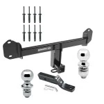 Trailer Tow Hitch For 11-24 BMW X3 19-24 X4 2" Receiver w/ 1-7/8" and 2" Ball