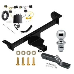 Trailer Tow Hitch For 19-25 Infiniti QX50 All Models Complete Package w/ Wiring and 1-7/8" Ball