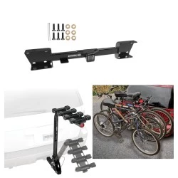 Trailer Hitch w/ 4 Bike Rack For 19-27 Subaru Ascent Approved for Recreational & Offroad Use Carrier for Adult Woman or Child Bicycles Foldable