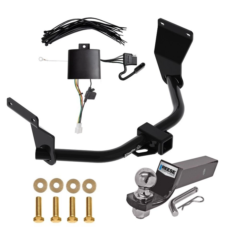 Trailer Tow Hitch For 19-26 Acura RDX w/ +12V Power Provision Complete Package w/ Wiring and 2" Ball