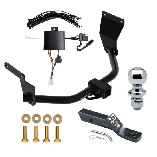 Trailer Tow Hitch For 19-26 Acura RDX w/ +12V Power Provision Complete Package w/ Wiring and 1-7/8" Ball