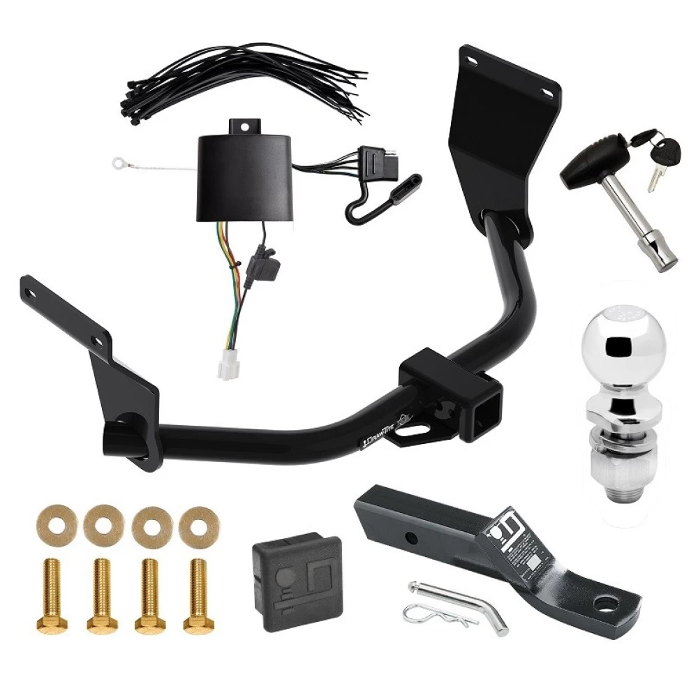 Trailer Tow Hitch For 19-26 Acura RDX w/ +12V Power Provision Deluxe Package Wiring 2" Ball and Lock