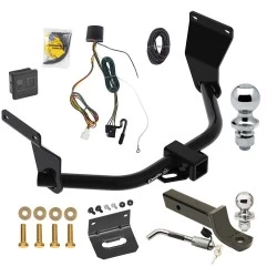 Ultimate Tow Package For 19-26 Acura RDX All Models Trailer Hitch w/ Wiring 2" Drop Mount Dual 2" and 1-7/8" Ball Lock Bracket Cover 2" Receiver