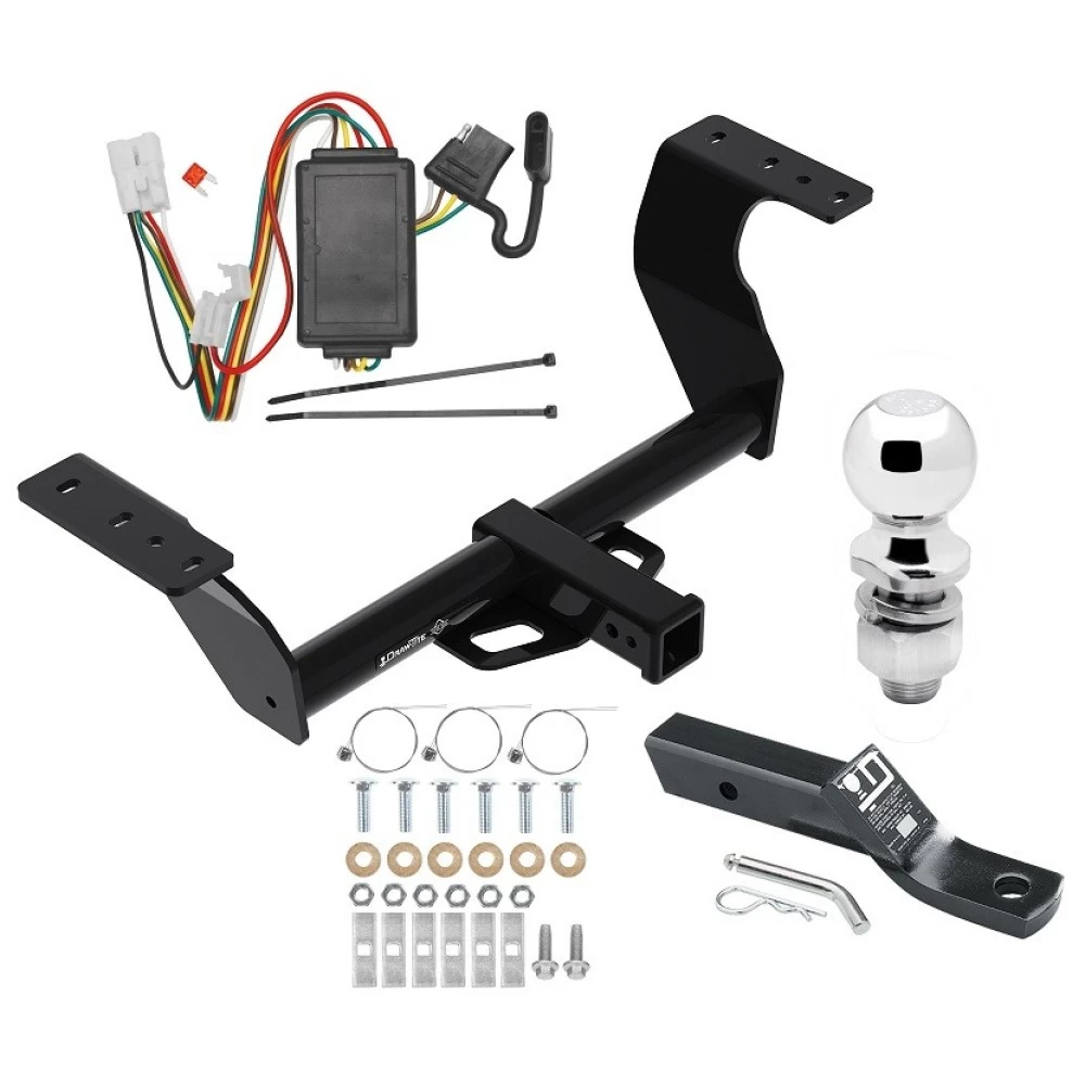 Trailer Tow Hitch For 19-24 Subaru Forester Complete Package w/ Wiring and 2" Ball