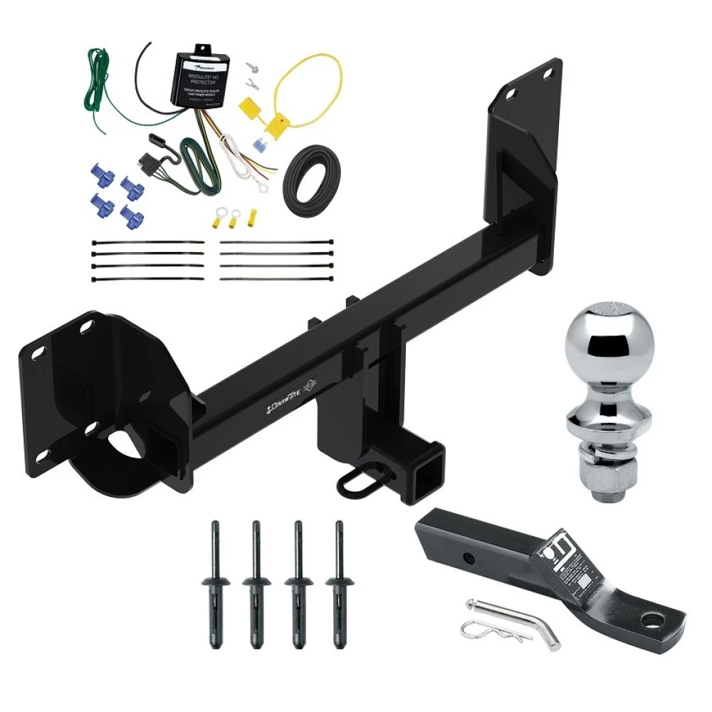 Trailer Tow Hitch For 19-26 BMW X5 Excluding M Versions Complete Package w/ Wiring and 1-7/8" Ball