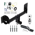 Trailer Tow Hitch For 19-26 BMW X5 Excluding M Versions Complete Package w/ Wiring and 2" Ball