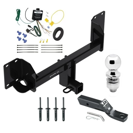 Trailer Tow Hitch For 19-26 BMW X5 Excluding M Versions Complete Package w/ Wiring and 2" Ball