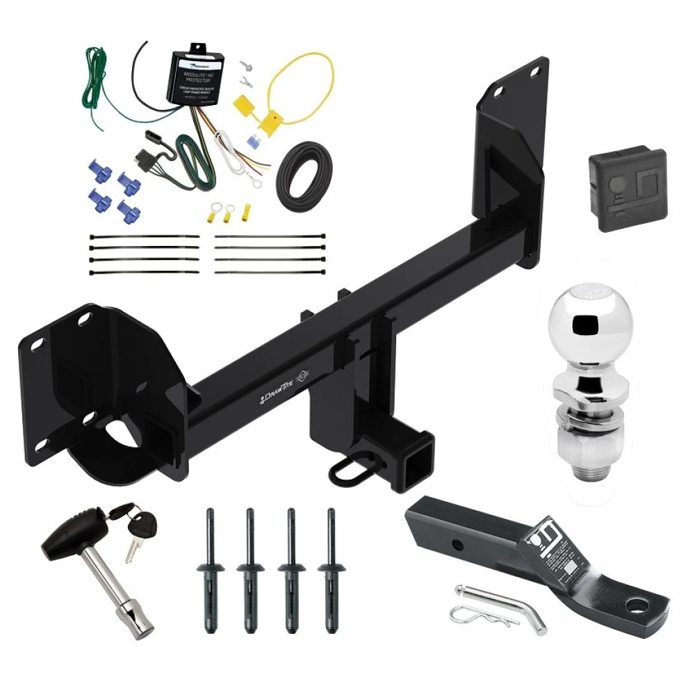 Trailer Tow Hitch For 19-26 BMW X5 Excluding M Versions Deluxe Package Wiring 2" Ball and Lock