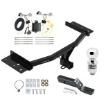 Trailer Tow Hitch For 20-23 Ford Explorer All Styles Complete Package w/ Wiring and 2" Ball