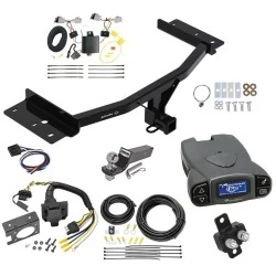 Trailer Hitch Tow Package Prodigy P3 Brake Control For 20-27 Ford Explorer All Models w/ 7-Way RV Wiring 2" Drop Mount 2" Ball Class 4 2" Receiver Draw-Tite Tekonsha