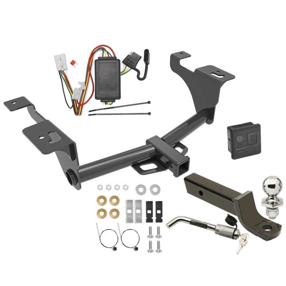 Trailer Tow Hitch For 20-24 Subaru Outback Wagon Deluxe Package Wiring 2" Ball Mount and Lock