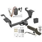 Trailer Tow Hitch For 20-24 Subaru Outback Wagon Deluxe Package Wiring 2" Ball Mount and Lock