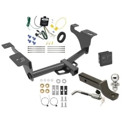 Trailer Tow Hitch For 20-25 Subaru Legacy Outback Wagon Deluxe Package Wiring 2" Ball Mount and Lock