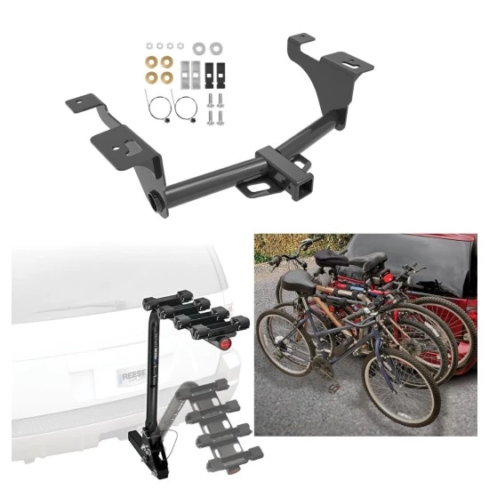 Trailer Hitch w/ 4 Bike Rack For 20-22 Subaru Legacy Sedan 20-24 Outback Wagon Approved for Recreational & Offroad Use Carrier for Adult Woman or Child Bicycles Foldable Trailer Hitch w/ 4 Bike Rack For 20-22 Subaru Legacy Sedan 20-24 Outback Wagon Approved for Recreational & Offroad Use Carrier for Adult Woman or Child Bicycles Foldable