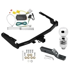 Trailer Tow Hitch For 14-19 Toyota Highlander Complete Package w/ Wiring and 2" Ball