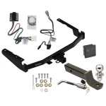 Trailer Tow Hitch For 20-26 Toyota Highlander (Excluding XSE) Deluxe Package Wiring 2" Ball Mount and Lock