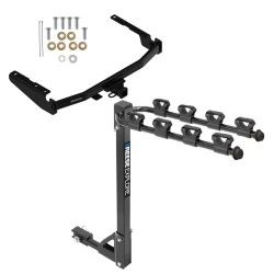 Trailer Tow Hitch For 14-26 Toyota Highlander Except XSE 18-22 RX350L tilt away adult or child arms fold down carrier