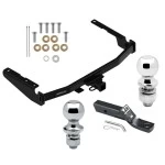 Trailer Tow Hitch For 14-26 Toyota Highlander Except XSE 18-22 RX350L 2" Receiver w/ 1-7/8" and 2" Ball