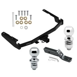 Trailer Tow Hitch For 14-26 Toyota Highlander Except XSE 18-22 RX350L 2" Receiver w/ 1-7/8" and 2" Ball