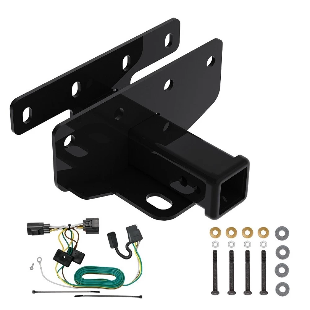 Trailer Hitch w/ Wiring For 07-18 Jeep Wrangler JK All Models Class 3 2" Tow Receiver Tekonsha