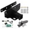 Tow Package For 07-18 Jeep Wrangler JK All Models Trailer Hitch w/ Wiring 2" Drop Mount 2" Ball 2" Receiver