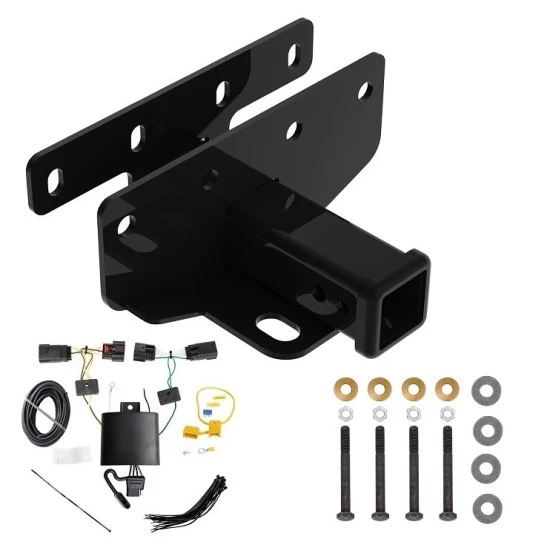 Trailer Hitch w/ Wiring For 18-27 Jeep Wrangler JL All Models Class 3 2" Tow Receiver Tekonsha