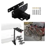 Custom Fit Trailer Hitch 4 Bike Carrier Installation Hardware Installation Instructions 76382 63124 Draw-Tite Trailer Hitch 4 Bike Rack 07-17 Jeep Wrangler 18-23 JL (New Body Style) 2018 JK Approved Recreational Offroad Use Carrier Adult Woman or Child B Trailer Hitch w/ 4 Bike Rack For 07-17 Jeep Wrangler 18-24 JL (New Body Style) 2018 JK Approved for Recreational & Offroad Use Carrier for Adult Woman or Child Bicycles Foldable