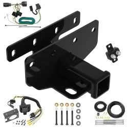 Trailer Hitch w/ 7-Way RV Wiring For 07-18 Jeep Wrangler JK All Models Class 3 2" Receiver