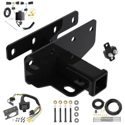 Trailer Hitch w/ 7-Way RV Wiring For 18-27 Jeep Wrangler JL All Models Class 3 2" Receiver