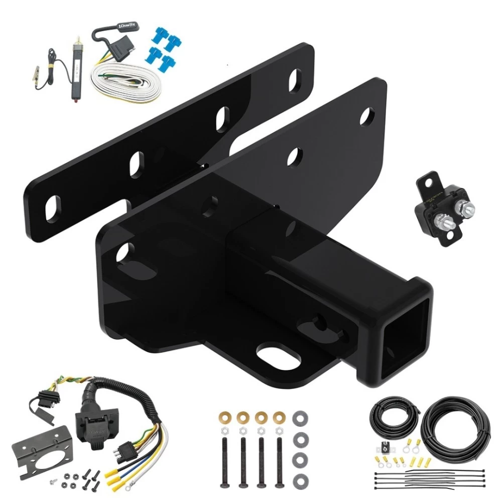 Trailer Hitch w/ 7-Way RV Wiring For 07-18 Jeep Wrangler JK 18-25 JL Class 3 2" Receiver