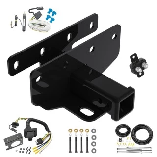 Trailer Hitch w/ 7-Way RV Wiring For 07-18 Jeep Wrangler JK 18-25 JL Class 3 2" Receiver