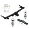 Trailer Tow Hitch For 14-23 Jeep Cherokee Trailhawk 2" Receiver w/ 1-7/8" and 2" Ball