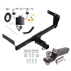 Tow Package For 21-24 Nissan Rogue Trailer Hitch w/ Wiring 2" Drop Mount 2" Ball 2" Receiver 