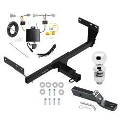 Trailer Tow Hitch For 21-27 Nissan Rogue Complete Package w/ Wiring Harness Kit and 2" Ball