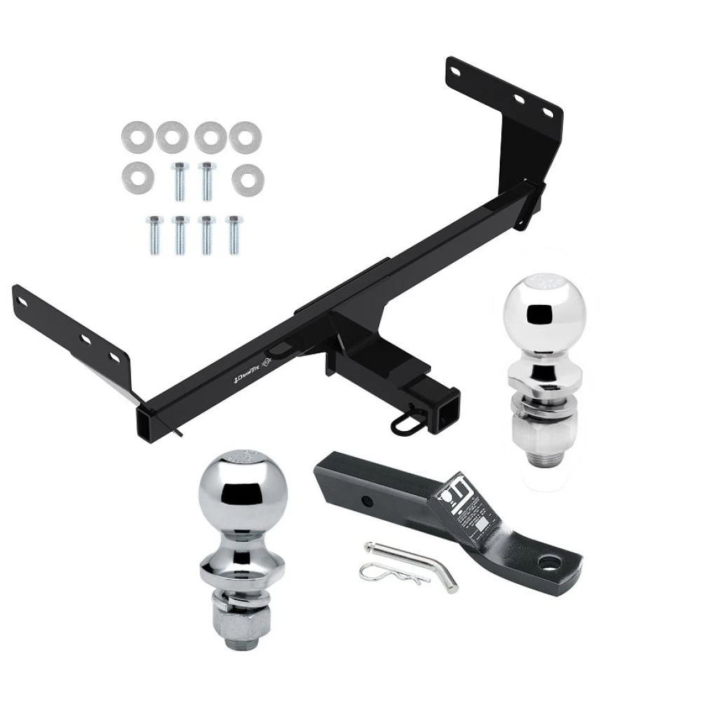 Trailer Tow Hitch For 21-24 Nissan Rogue 2" Receiver Class 3 w/ 1-7/8" and 2" Ball