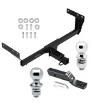 Trailer Tow Hitch For 21-24 Nissan Rogue 2" Receiver Class 3 w/ 1-7/8" and 2" Ball