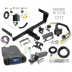 Trailer Hitch Tow Package Prodigy P3 Brake Control For 21-27 Nissan Rogue w/ 7-Way RV Wiring 2" Drop Mount 2" Ball Class 3 2" Receiver Draw-Tite Tekonsha
