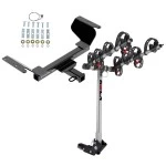 Trailer Tow Hitch For 18-27 Chevy Equinox GMC Terrain Gasoline w/ 4 Bike Carrier Rack