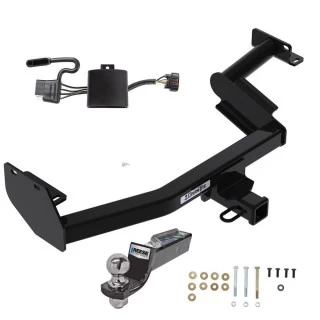 Tow Package For 20-22 Hyundai Palisade KIA Telluride Trailer Hitch w/ Wiring 2" Drop Mount 2" Ball 2" Receiver