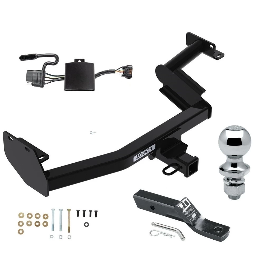 Trailer Tow Hitch For 20-22 Hyundai Palisade KIA Telluride w/ Wiring and 1-7/8" Ball