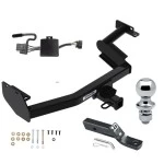 Trailer Tow Hitch For 20-22 Hyundai Palisade KIA Telluride w/ Wiring and 1-7/8" Ball