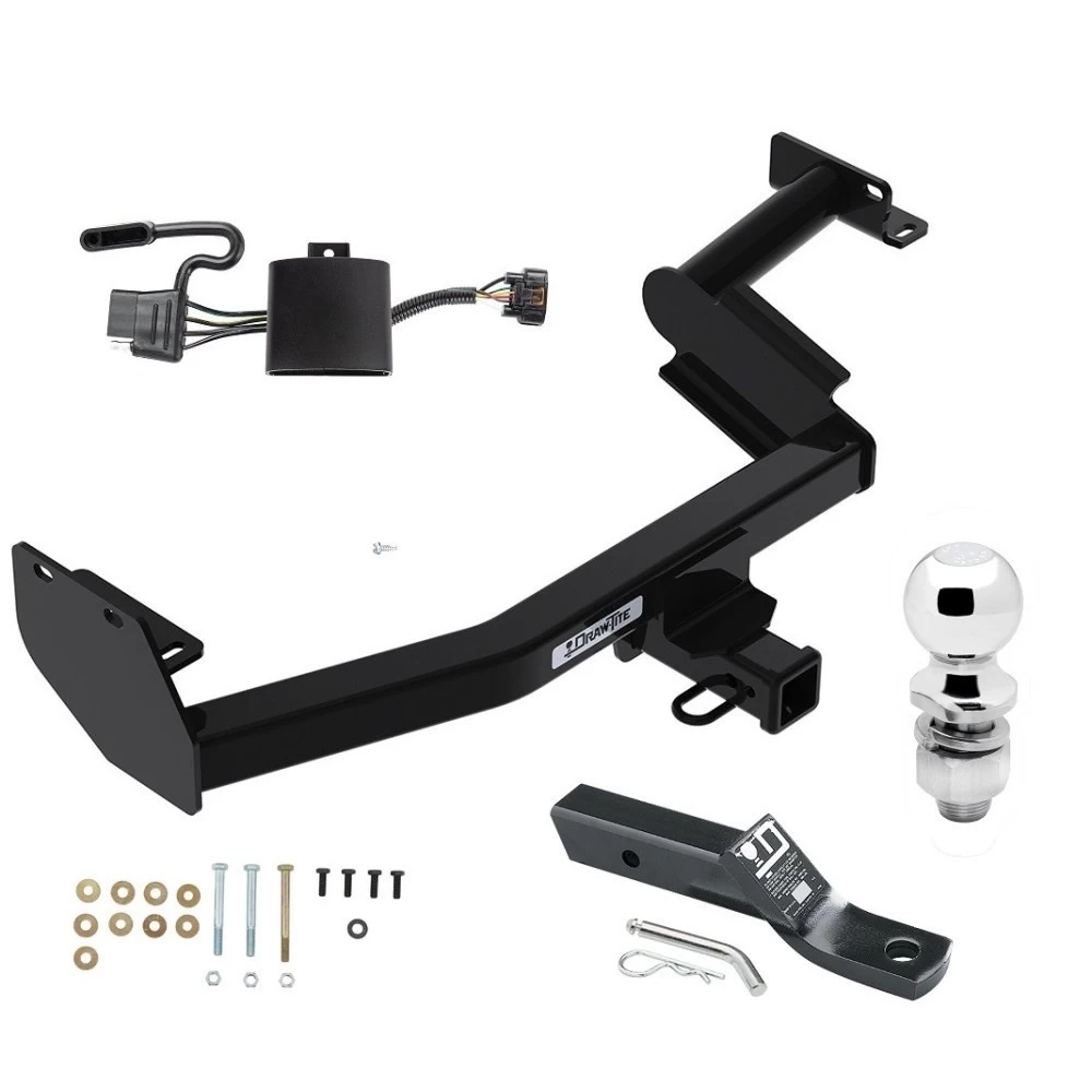 Trailer Tow Hitch For 20-22 Hyundai Palisade KIA Telluride w/ Wiring and 2" Ball