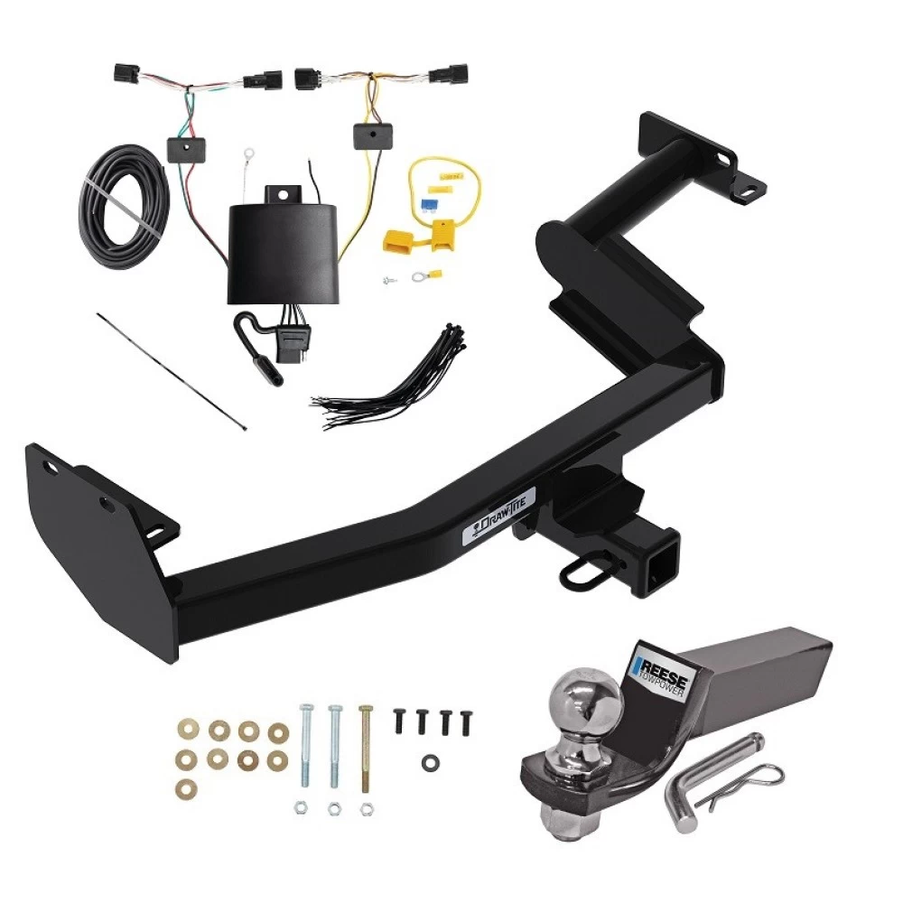 Trailer Tow Hitch For 23-25 Hyundai Palisade All Models Complete Package w/ Wiring and 2" Ball