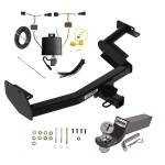Trailer Tow Hitch For 23-25 Hyundai Palisade All Models Complete Package w/ Wiring and 2" Ball