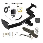 Trailer Tow Hitch For 23-25 Hyundai Palisade All Models Deluxe Package Wiring 2" Ball Mount and Lock