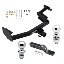 Trailer Tow Hitch For 20-25 Hyundai Palisade KIA Telluride Receiver w/ 1-7/8" and 2" Ball