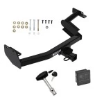 Trailer Tow Hitch For 20-25 Hyundai Palisade KIA Telluride 2" Receiver w/ Security Lock Pin Key