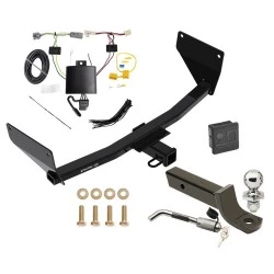 Trailer Tow Hitch For 21-24 Toyota Venza All Models Deluxe Package Wiring 2" Ball Mount and Lock