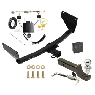 Trailer Tow Hitch For 21-24 Toyota Venza All Models Deluxe Package Wiring 2" Ball Mount and Lock